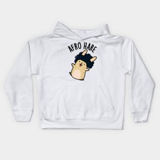 Afro Hare Funny Rabbit With Afro Pun Kids Hoodie